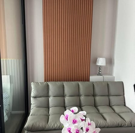 bedroom and living room of รินทร์ทองคอนโดมิเนียม