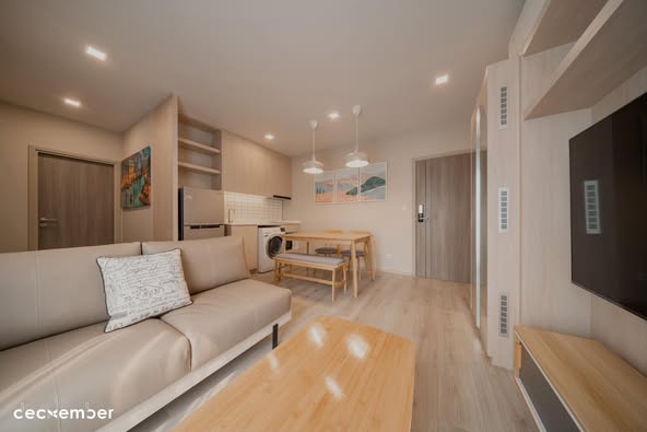 bedroom and living room of Metris Lat Phrao