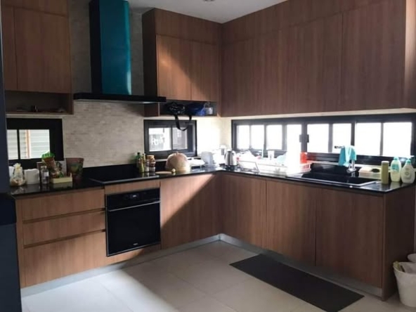 kitchen of บ้านเดี่ยว 2 ชั้น อยู่อาศัย (อุปกรณ์ สาธิตAerodynamics)