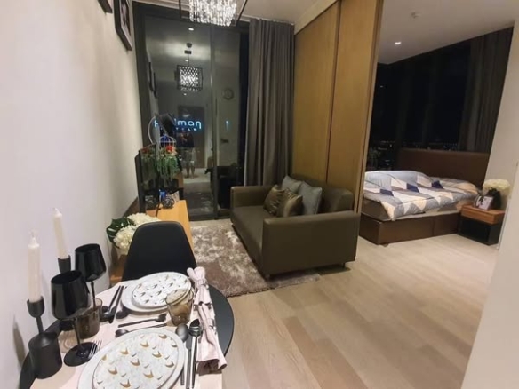living room and bedroom of Ashton Silom