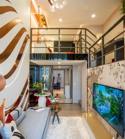 living room of ASPIRE HUAI KHWANG