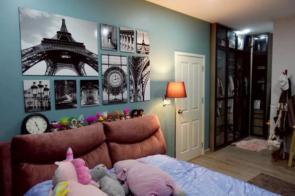 bedroom and living room of โครงการเทียรา วงแหวนฯ-เทพารักษ์