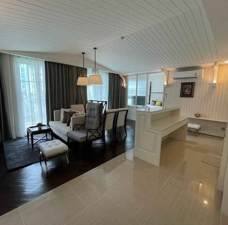 bedroom and living room of Grand Florida Beachfront Condo Resort Pattaya