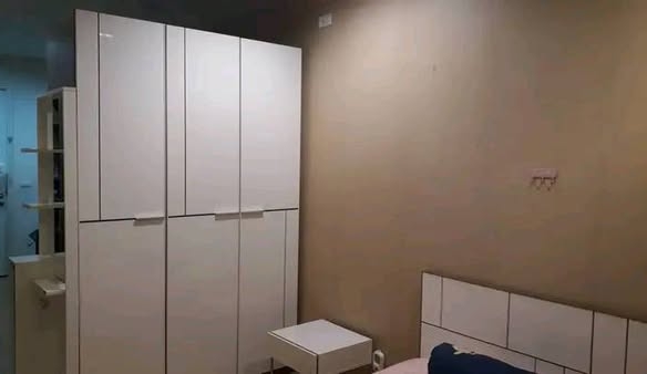 bedroom of Happy condo ladprao