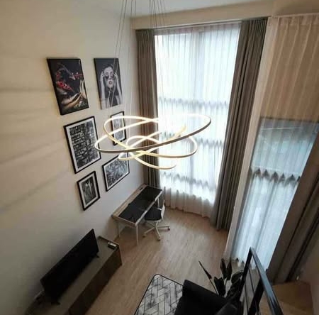bedroom and living room of Ideo New Rama 9