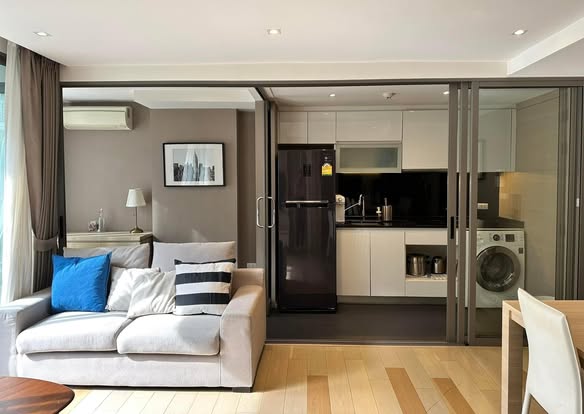 living room and room interior of Klass Silom Condo