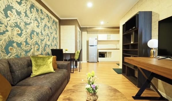 living room of The Selected Kaset-Ngamwongwan by LPN