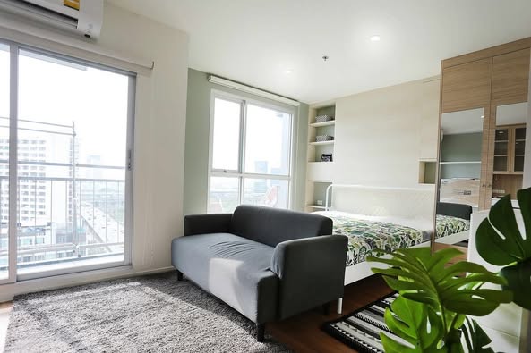 living room and bedroom of The Selected Kaset-Ngamwongwan by LPN