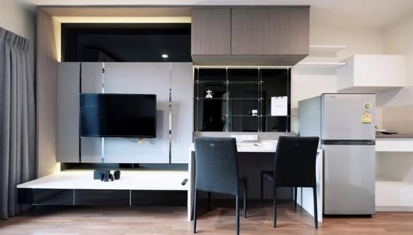 living room and room interior of The Selected Kaset-Ngamwongwan by LPN