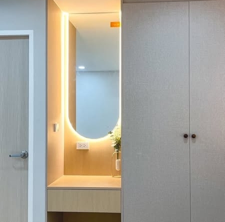 room interior and bathroom of 103 Condominium