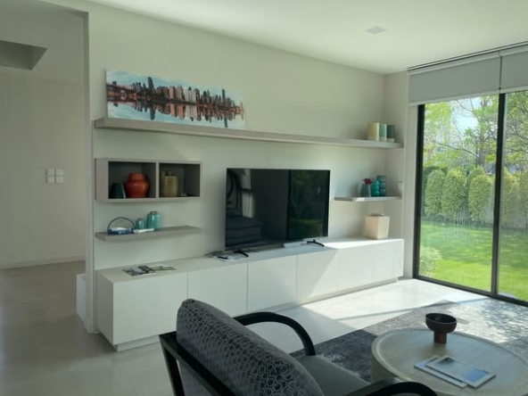 living room and room interior of มัณฑนา บางนา กม.15 | MANTANA Bangna km. 15