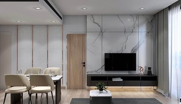 living room and room interior of ANIL Sathorn 12