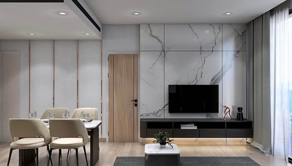 living room and room interior of ANIL Sathorn 12