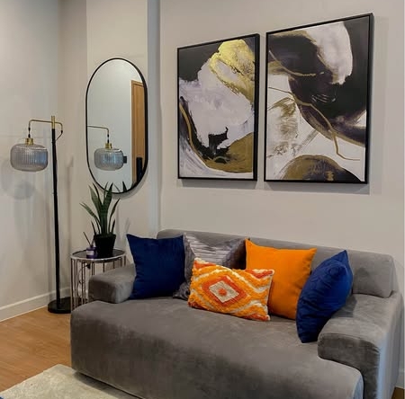 living room of Arise Condo At Mahidol