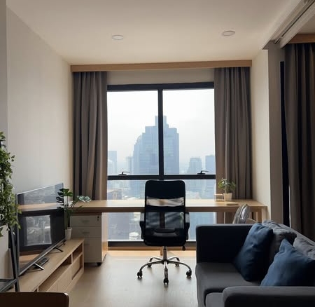 bedroom and living room of Ashton Chula-Silom