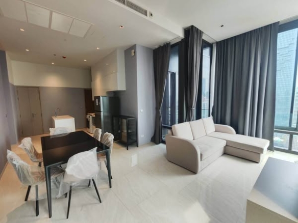 living room and bedroom of Ashton Silom