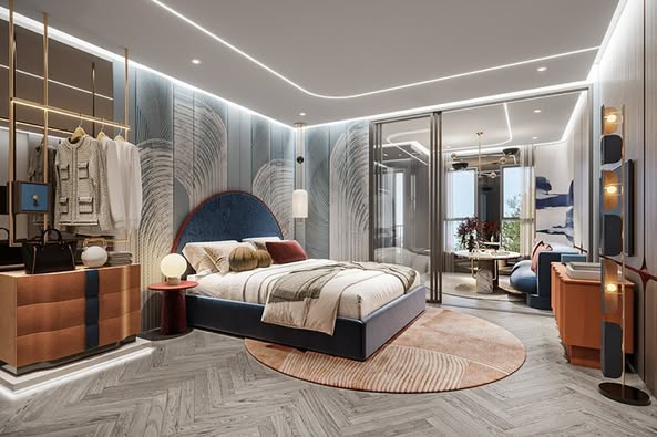 bedroom of Aspire Arun Privé