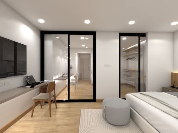 bedroom and room interior of Chomdoi Condotel—2