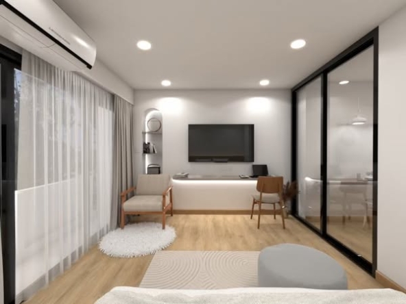 living room and room interior of Chomdoi Condotel—2