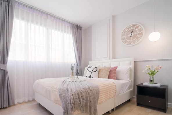 bedroom of D condo ramindra