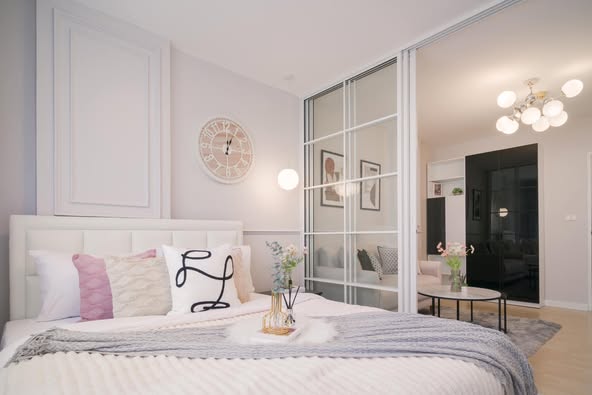 bedroom of D condo ramindra