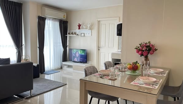 bedroom and living room of dcondo Sign Chiangmai