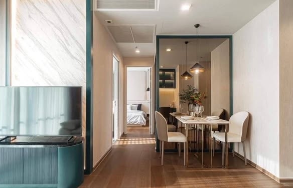 bedroom and living room and room interior of Ideo Q Sukhumvit 36