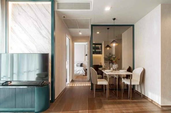 living room and room interior of Ideo Q Sukhumvit 36