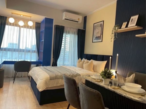 bedroom of IDEO Rama9 – Asoke