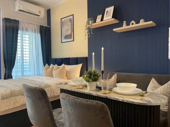 bedroom of IDEO Rama9 – Asoke