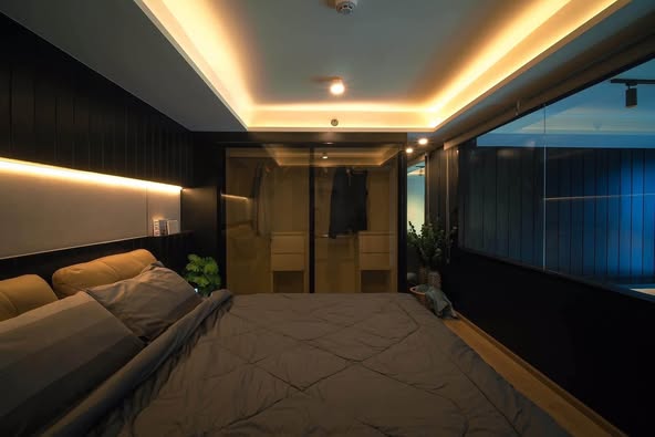 bedroom of IDEO Rama9 – Asoke