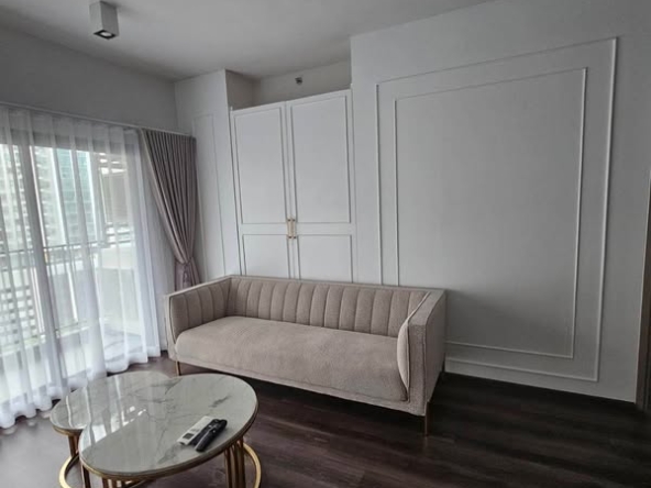 living room and bedroom and room interior of IDEO Rama9 – Asoke