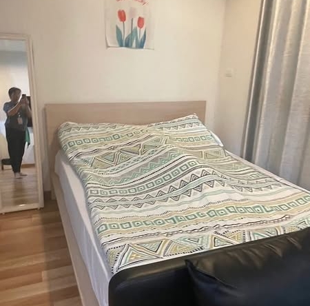 bedroom of IDEO Ratchada-Huai Khwang