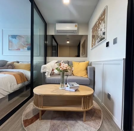 living room and bedroom of KAVE Seed Kaset | เคฟ ซี้ด เกษตร
