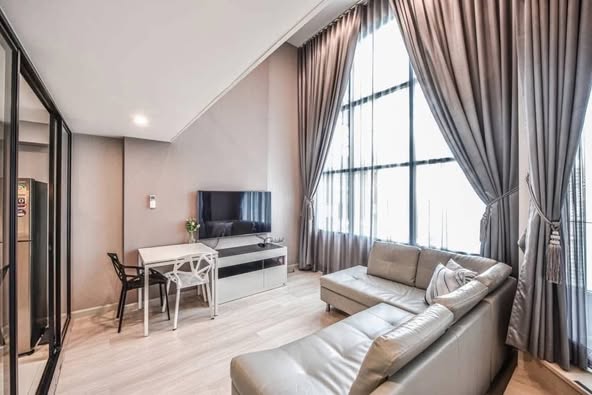 living room and bedroom and room interior of KnightsBridge Prime Sathon