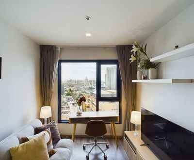 living room and bedroom of Life Ladprao Valley