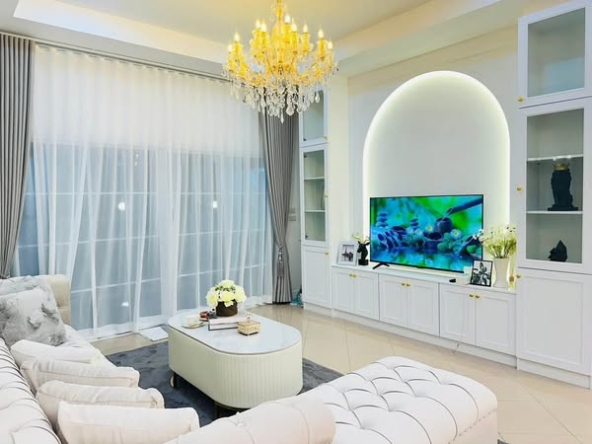 living room of บ้านพักพูลวิลล่าพัทยา