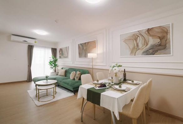 living room and room interior of คอนโดศุภาลัยปาร์คแยกเกษตร
