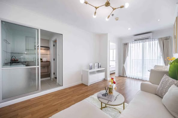 bedroom and living room and room interior of Lumpini Park Riverside Rama 3