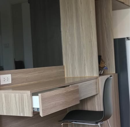 room interior and bathroom of Lumpini Place Bang Na