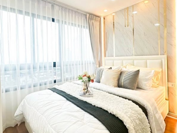 bedroom of Lumpini Place Ratchada-Tha Phra