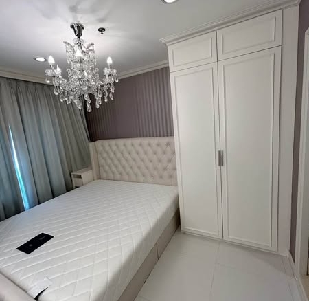 bedroom of Lumpini Place Srinagarindra – Hua Mak Station