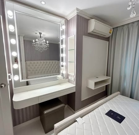 bedroom of Lumpini Place Srinagarindra – Hua Mak Station
