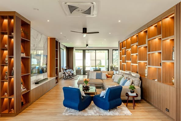 living room of Modern Cool Pool Villa @Hua Hin