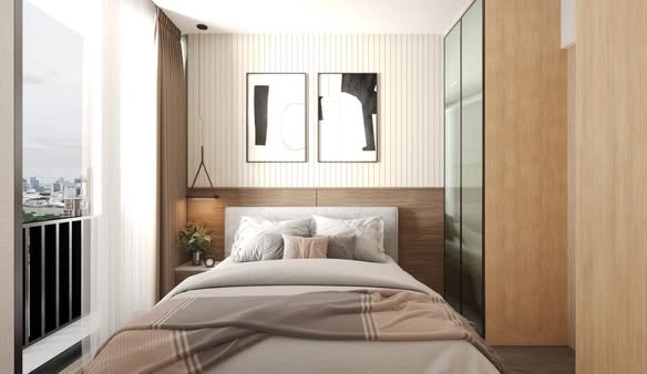 bedroom and room interior of Noble State Sukhumvit 39