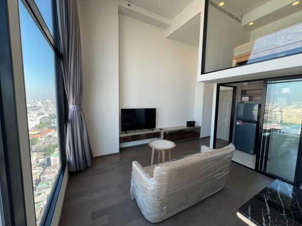 bedroom and living room of Park Origin Ratchathewi
