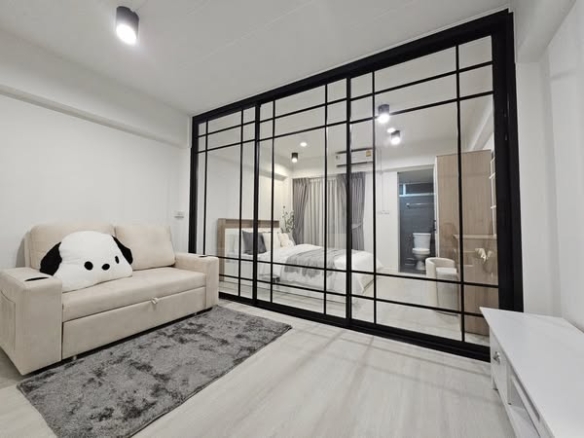 bedroom and room interior of Petshy Condo – คอนโดเลี้ยงสัตว์ได้