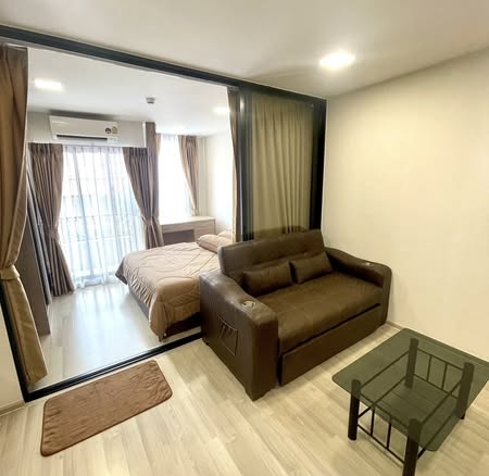 living room and bedroom and room interior of พลัมคอนโด สะพานใหม่ สเตชั่น PLUM CONDO SAPHANMAI STATION
