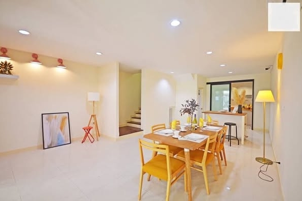 living room and room interior of Pradya BisHome Onnut-Suvarnabhumi Townhome