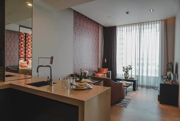bedroom and living room of SALADAENG One